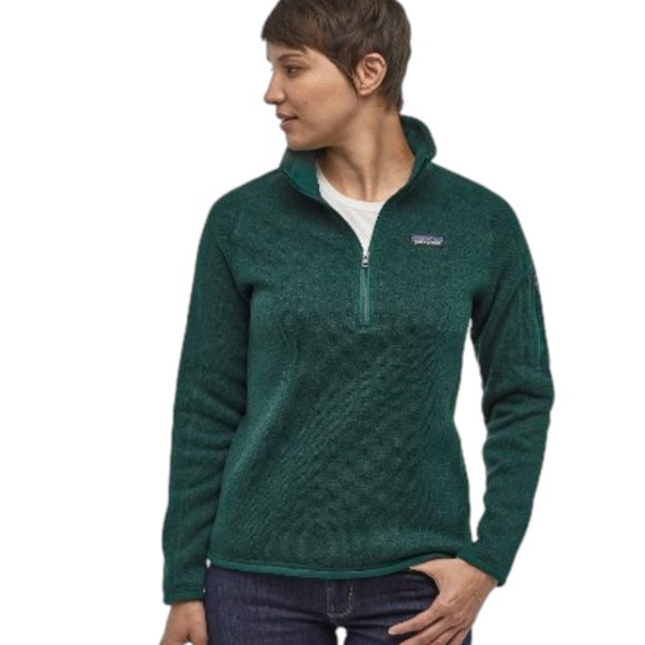 EUC Patagonia 1/4 Zip Pullover Better Sweater in Piki Green - Picture 2 of 11